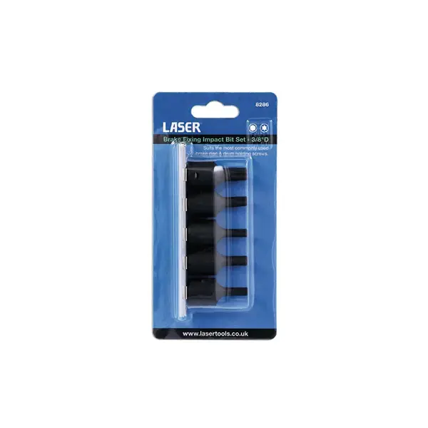 Laser 8286 Brake Fixing Impact Bit Set 3/8"D