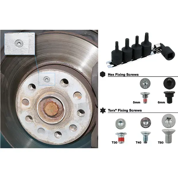 Laser 8286 Brake Fixing Impact Bit Set 3/8"D