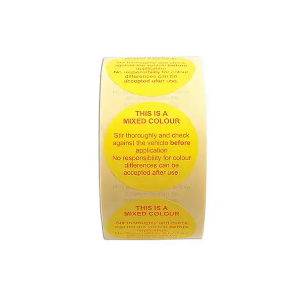 Power-Tec 91413 Colour Disclaimer Labels