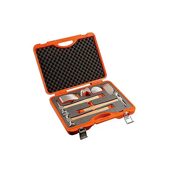 Power-Tec 92430 Aluminium Hammer and Dolly Set 7pc