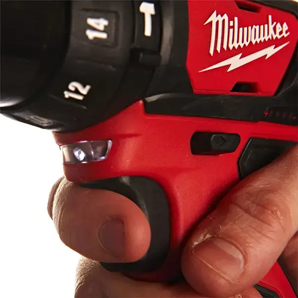 Milwaukee M12 Sub Compact Percussion Drill (2 x 2.0ah Li-ion batteries, charger, BMC)