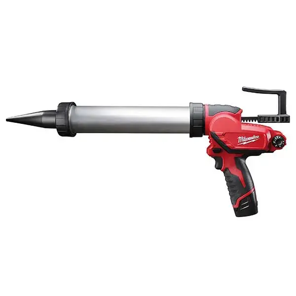 Milwaukee M12 Caulking Gun 400ml Aluminium Tube (1 x 2ah Li-ion battery, charger, bag)