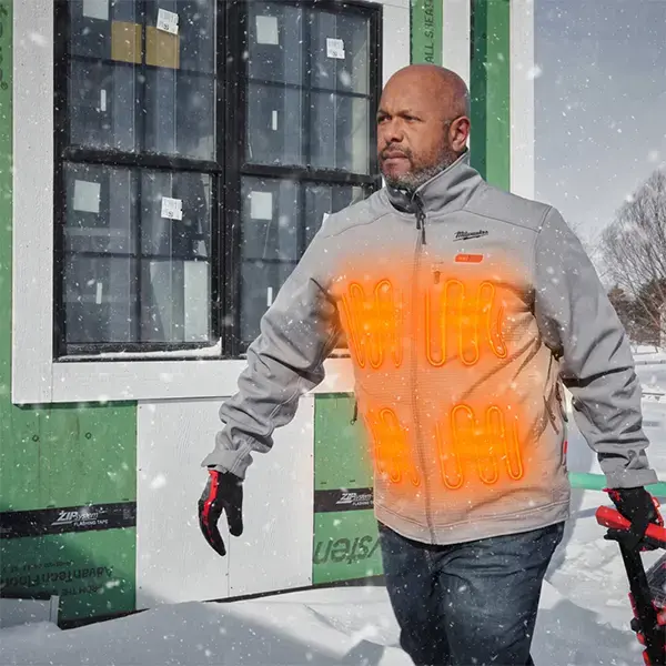 Milwaukee M12 Grey Heated Jacket Large