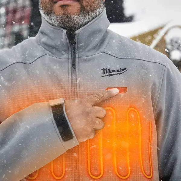 Milwaukee M12 Grey Heated Jacket Large