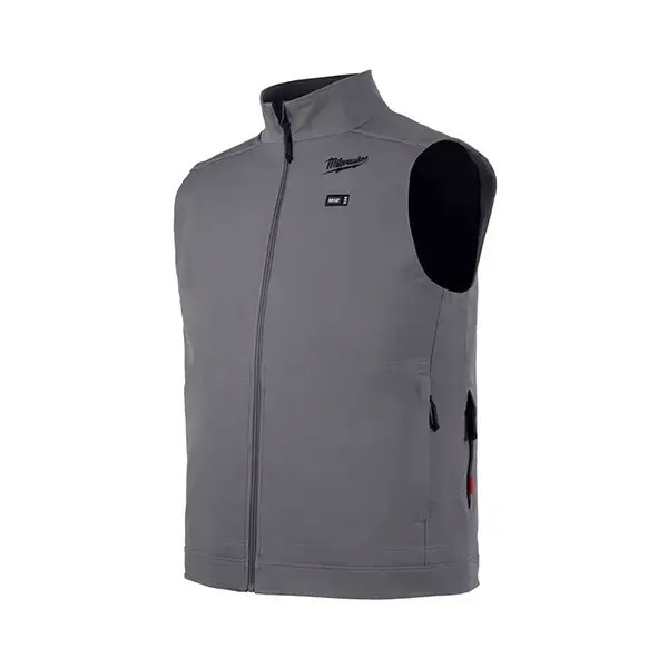 Milwaukee M12 Heated Toughshell Vest Gilet Grey Xlarge