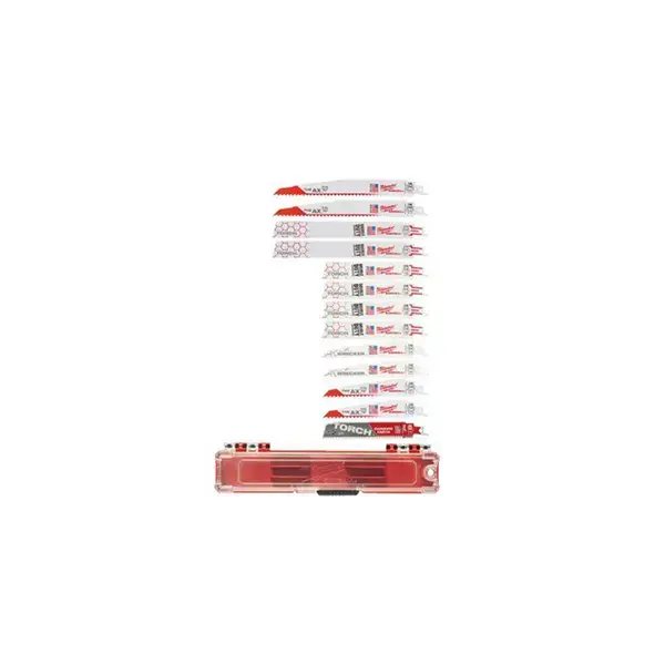 Milwaukee Sawzall Demolition Carbide Teeth Blade Set 13 pcs