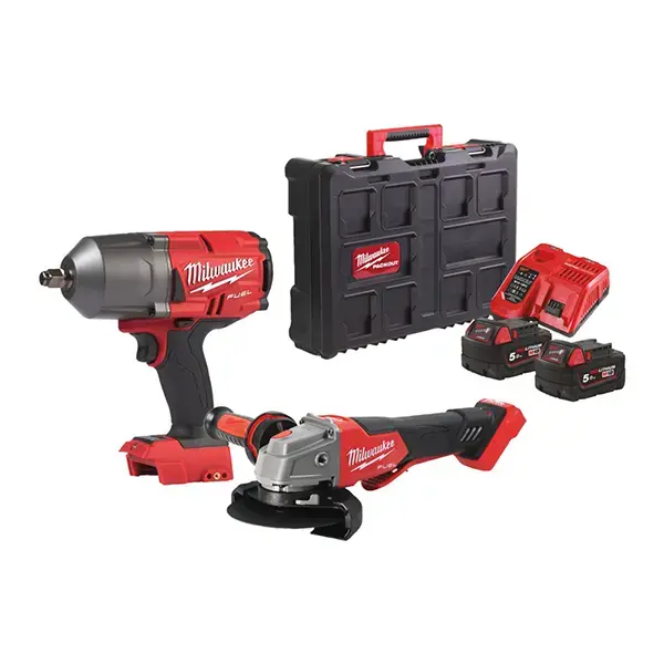Milwaukee M18 FUELhigh torque 1/2"  Impact Wrench and Angle Grinder
