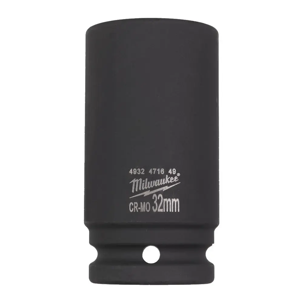 Milwaukee 32mm ShockWave Impact Duty 3/4" Drive Long Socket