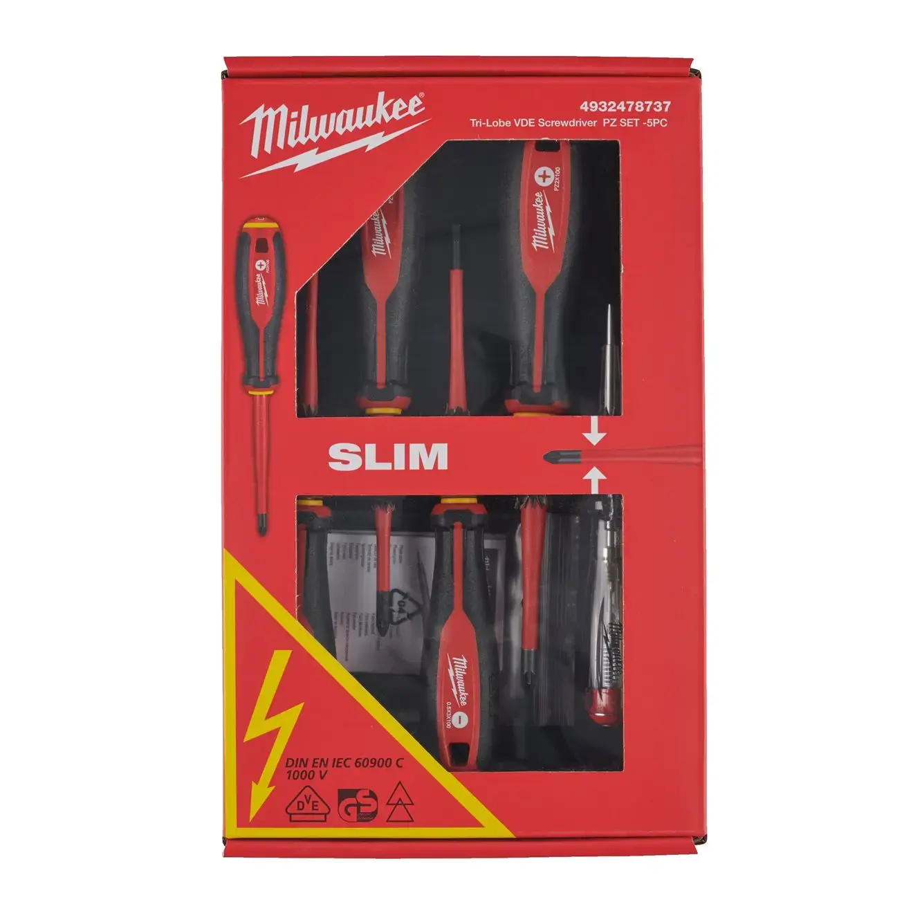 Milwaukee Tri-Lobe VDE Screwdriver Set - 5pc