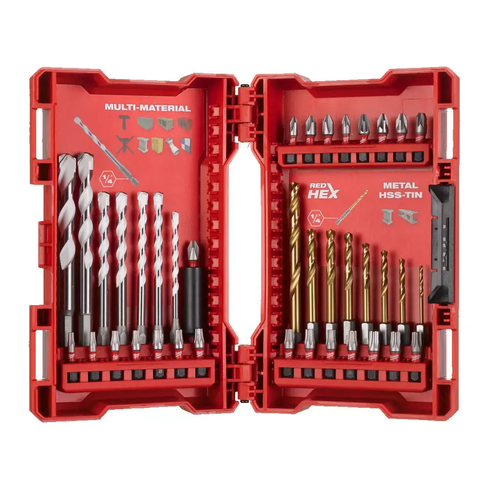 Milwaukee 39 Piece SHOCKWAVE Impact Duty Drill and Driver Set