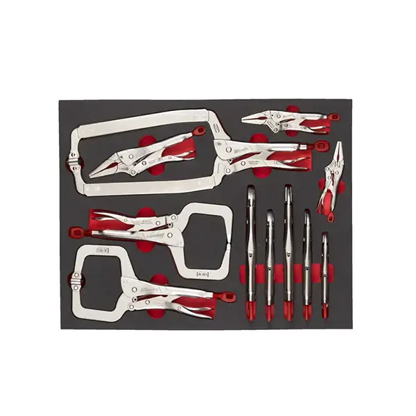 Milwaukee Torque Lock Locking Pliers Set Foam Insert 11pcs