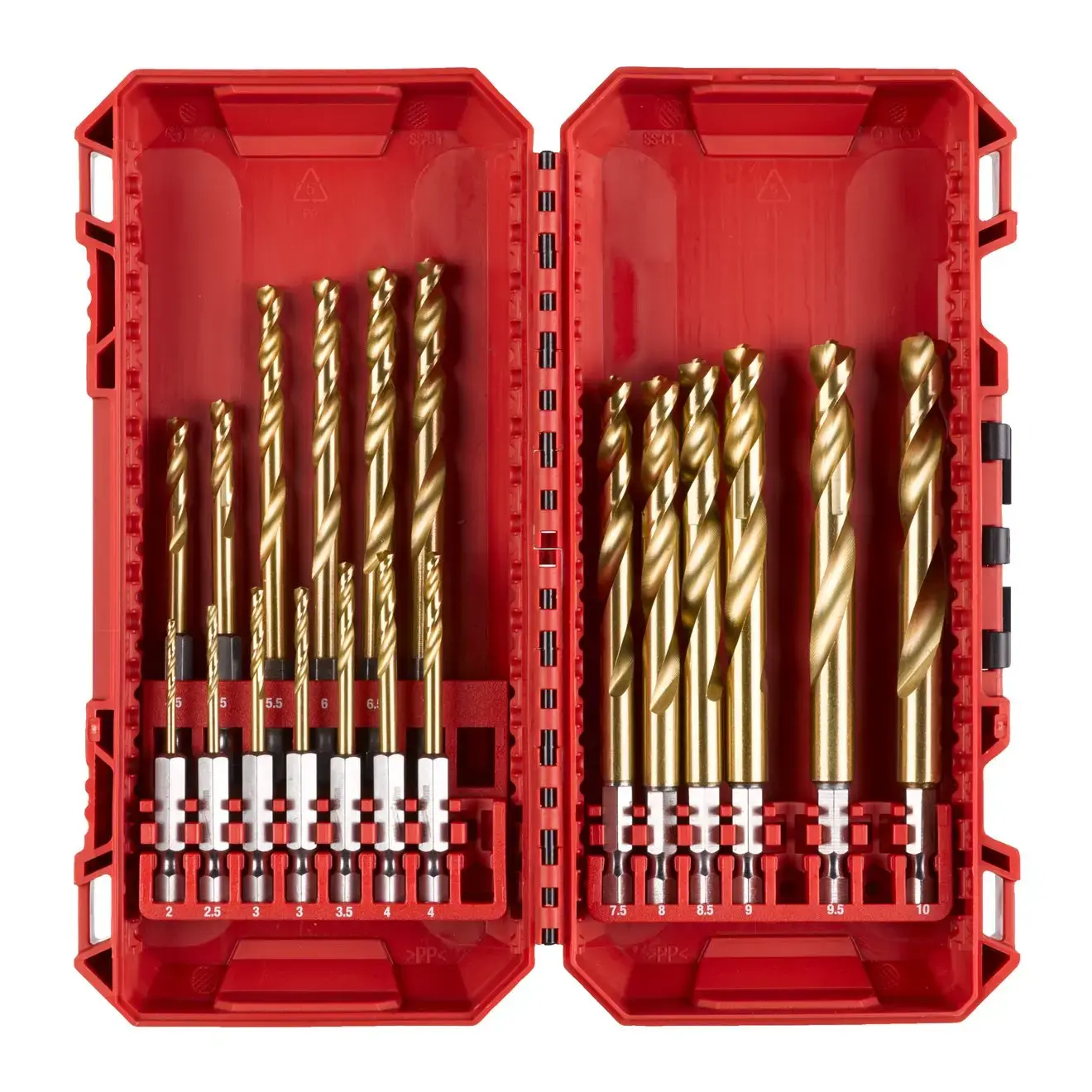 Milwaukee Shockwave HSS-G Tin Red Hex Set (19pc)