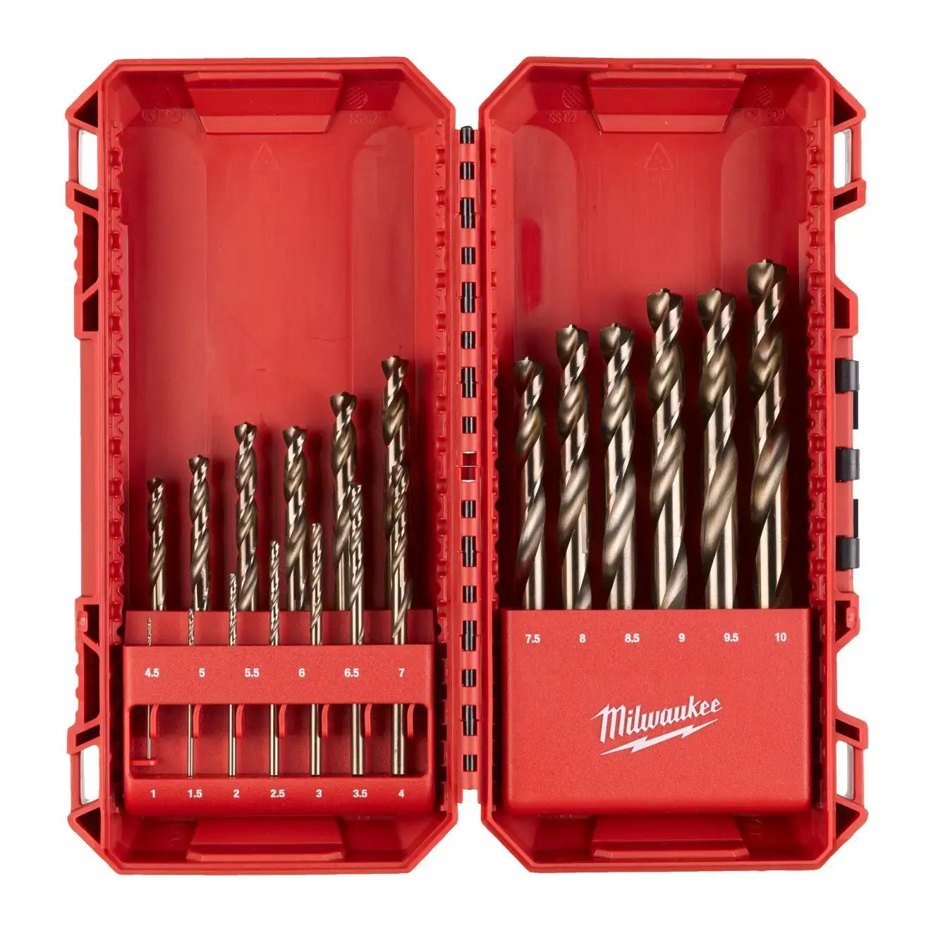 Milwaukee RED COBALT HSS-Ground Drill Bit Set 19pc