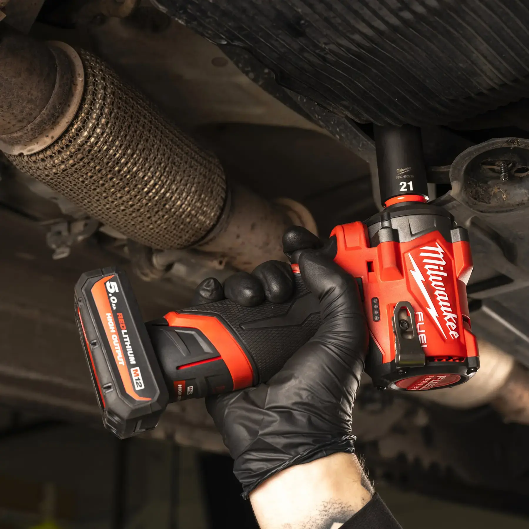 Milwaukee M12 FUEL GEN3 3/8" Compact Impact Wrench 2x 5ah Battery Kit (M12FCIWF38G3-502X)