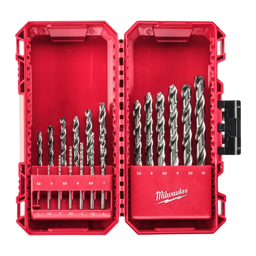 Milwaukee THUNDERWEB HSS-G Metal Drill Bit Set 19pc (1MM - 10MM)