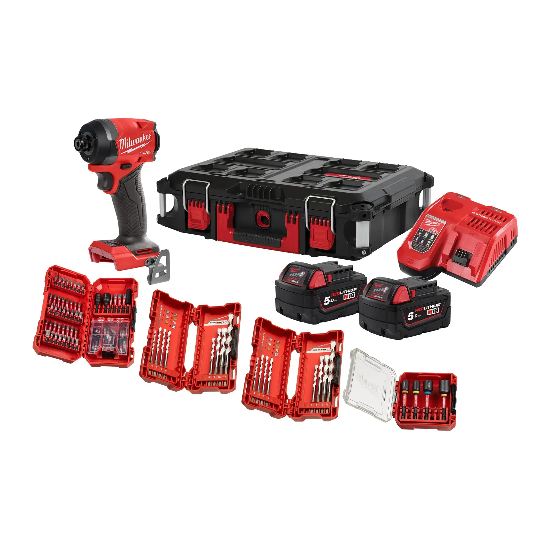 Milwaukee M18 FUEL 100 Year Anniversary Impact Driver Promo Kit 2 x 5.0aH