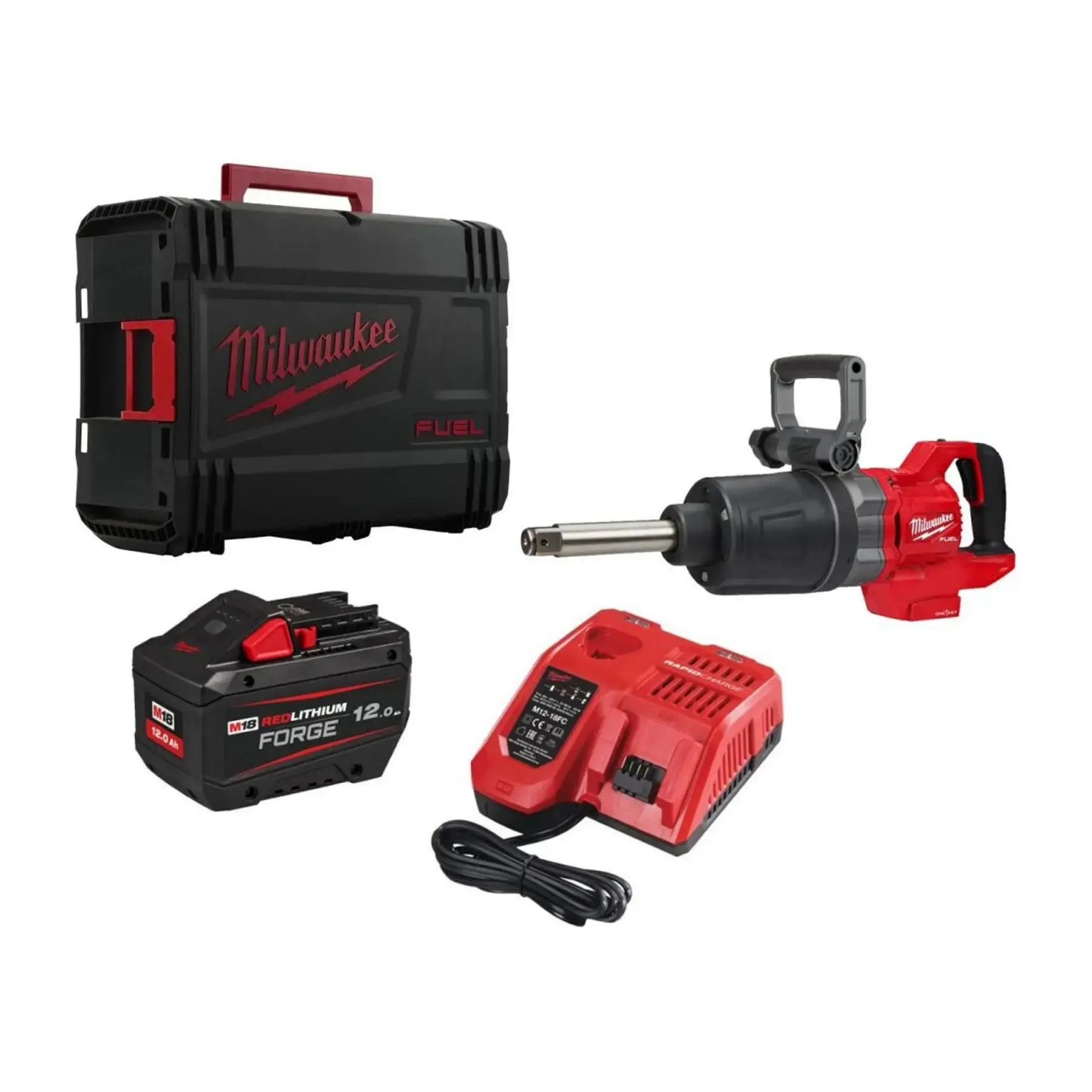 Milwaukee M18ONEFHIWF1D-121CF Impact Wrench with 12Ah FORGE Battery
