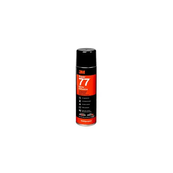 3M Spray 77 Multi Purpose Adhesive 500ml Beige Aerosol