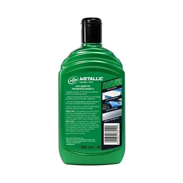 Turtlewax Metallic Car Wax +PTFE 500ml