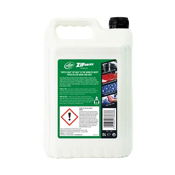 Turtlewax Zip Wax Car Wash & Wax 5Ltr