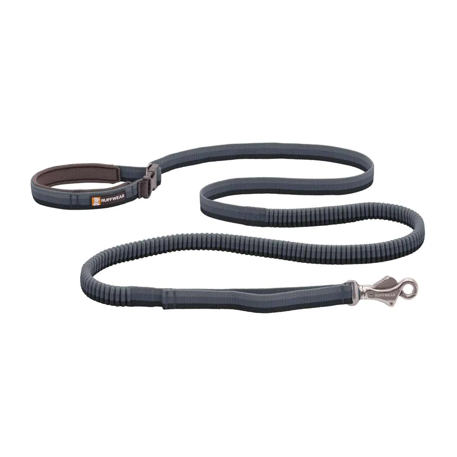 Ruffwear Roamer Bungee Dog Running Lead in Granite Grey (2.2 to 3.4m)