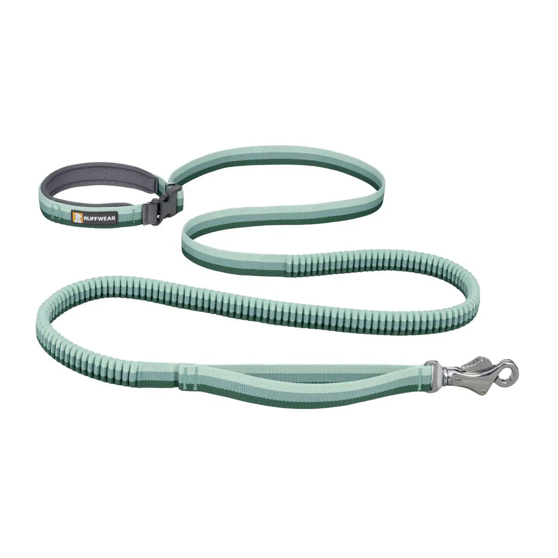 Ruffwear Roamer Bungee Dog Running Lead River Rock Green (2.2 - 3.4m)