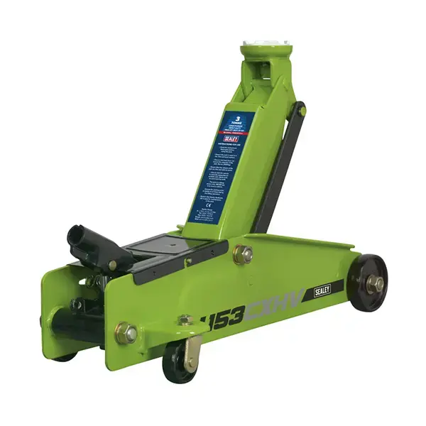 Sealey Heavy-Duty Long Reach Trolley Jack 3 Tonne - Green