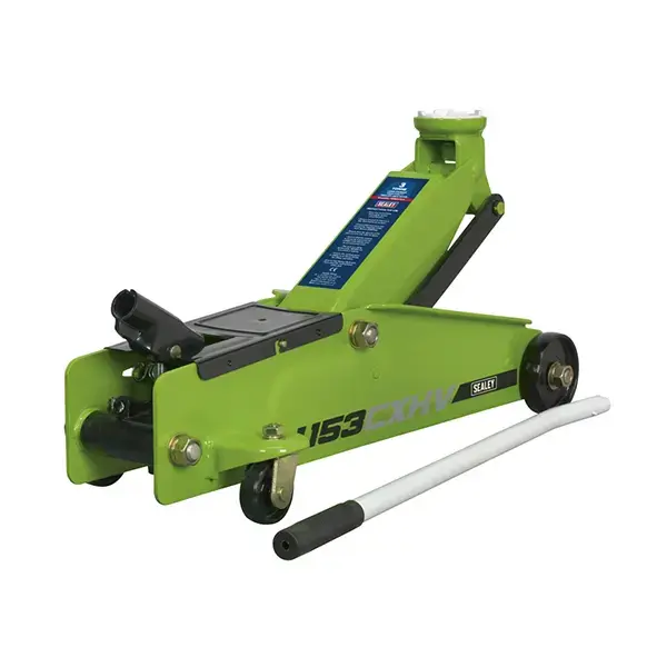 Sealey Heavy-Duty Long Reach Trolley Jack 3 Tonne - Green
