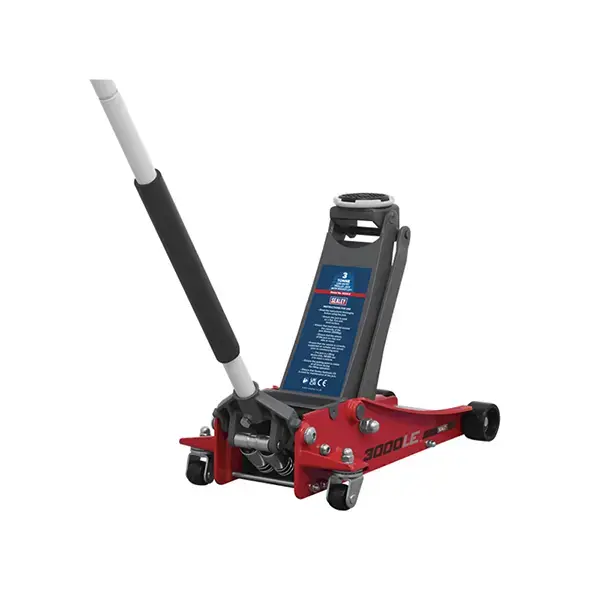 Sealey Low Profile Trolley Jack with Rocket Lift 3 Tonne - Red