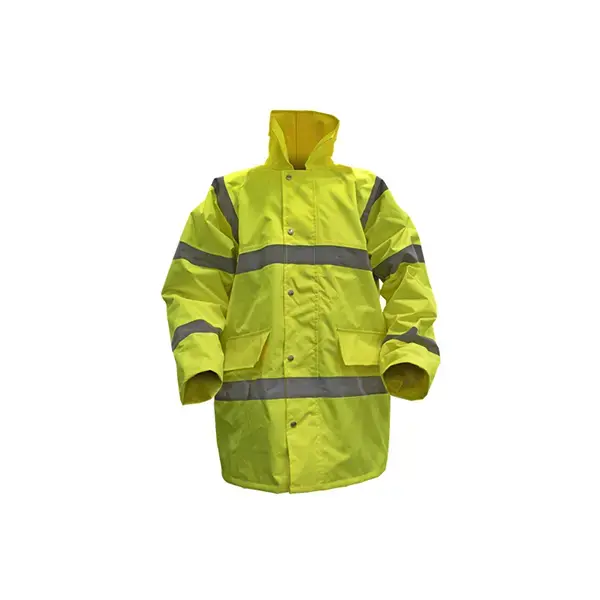 Sealey Hi-Vis Yellow Motorway Jacket with Quilted Lining - Large