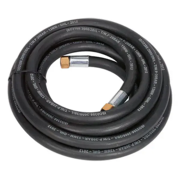 Sealey AH5R/12 Air Hose 5mtr x 13mm with 1/2"BSP Unions Extra Heavy-Duty