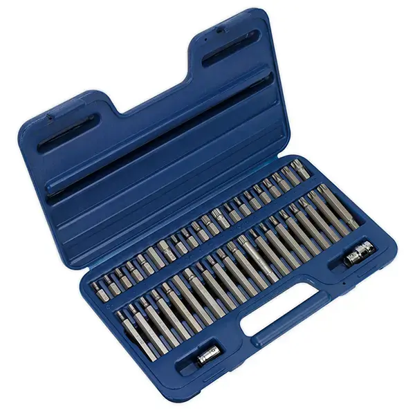 Sealey AK219 TRX-Star*/Hex/Spline Bit Set 42pc 3/8" & 1/2"Sq Drive
