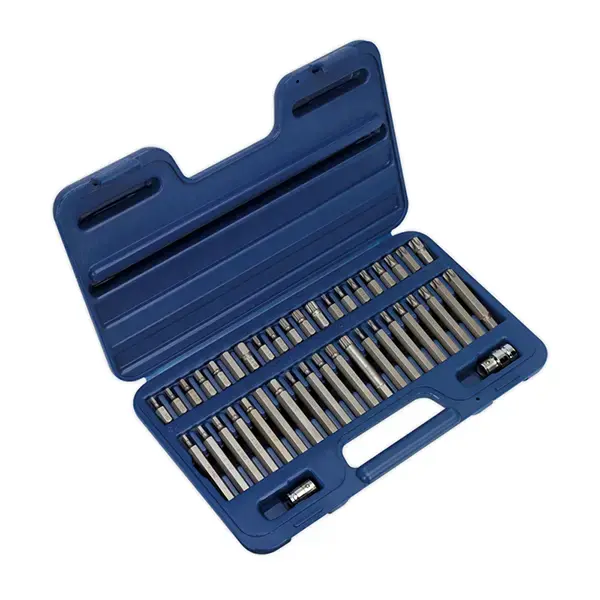 Sealey Premier TRX-Star*/Hex/Spline Bit Set 3/8" & 1/2"Sq Drive 42pc