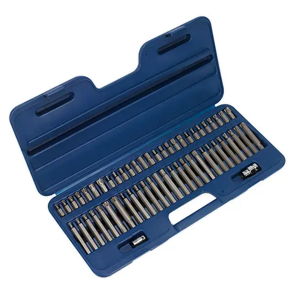 Sealey AK21956 Security TRX-Star*/Hex/Ribe/Spline Bit Set 56pc 3/8" & 1/2"Sq Drive