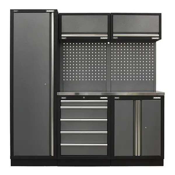 Sealey APMSSTACK02SS Modular Storage System Combo - Stainless Steel Worktop