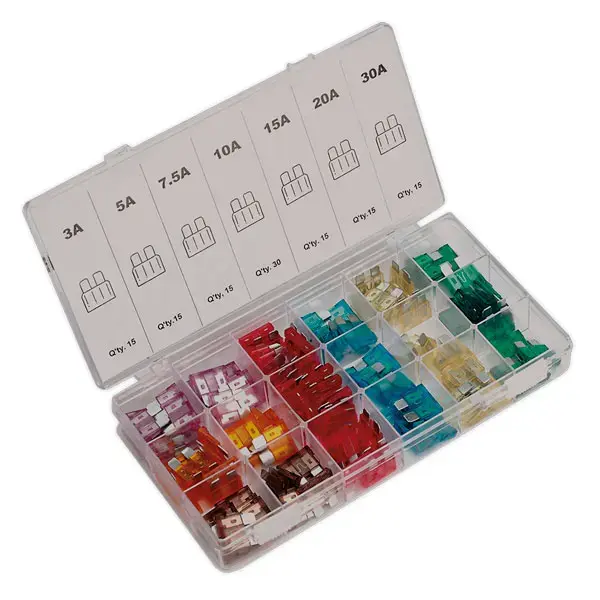 Sealey Automotive Standard Blade Fuse Assortment 120pc