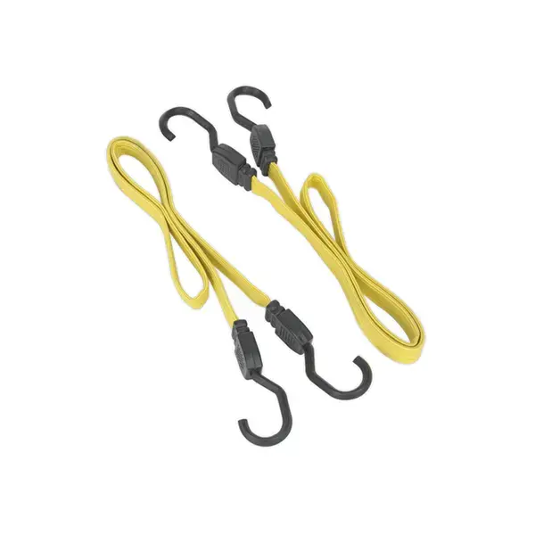 Sealey BCS18 Flat Bungee Cord Set 2pc 910mm