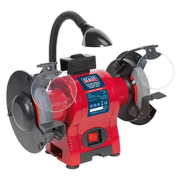 Sealey BG150WL Bench Grinder 150mm with Work Light 250W/230V