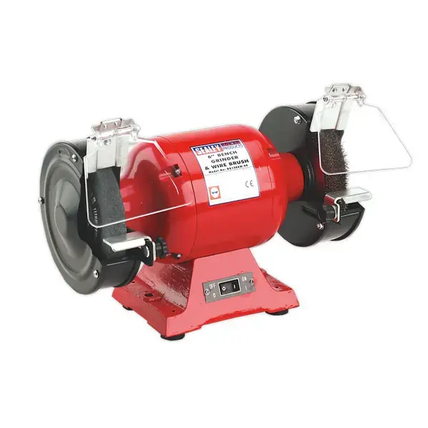 Sealey BG150XW/99 Bench Grinder 150mm with Wire Wheel 450W/230V Heavy-Duty