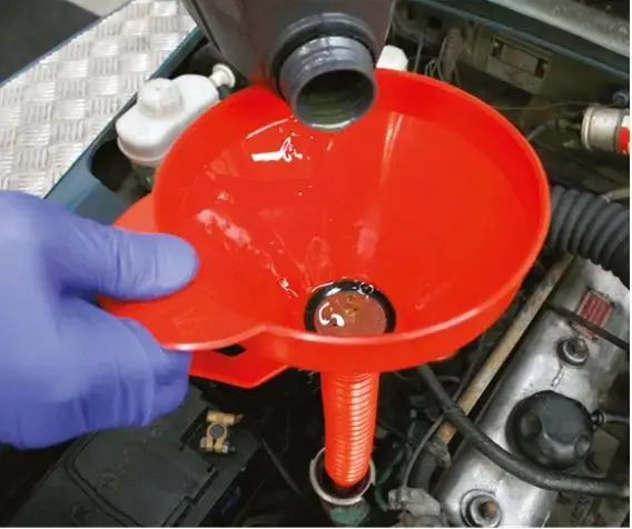 Sealey Flexible Spout Funnel with Filter 160mm - Medium