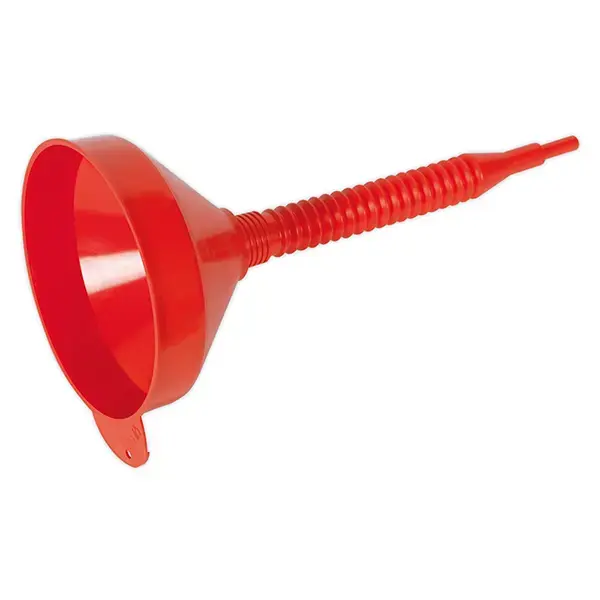 Sealey F2F Flexi-Spout Funnel Medium 200mm with Filter