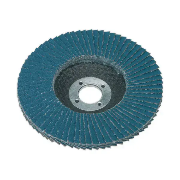 Sealey FD10080 Flap Disc Zirconium 100mm 16mm Bore 80Grit