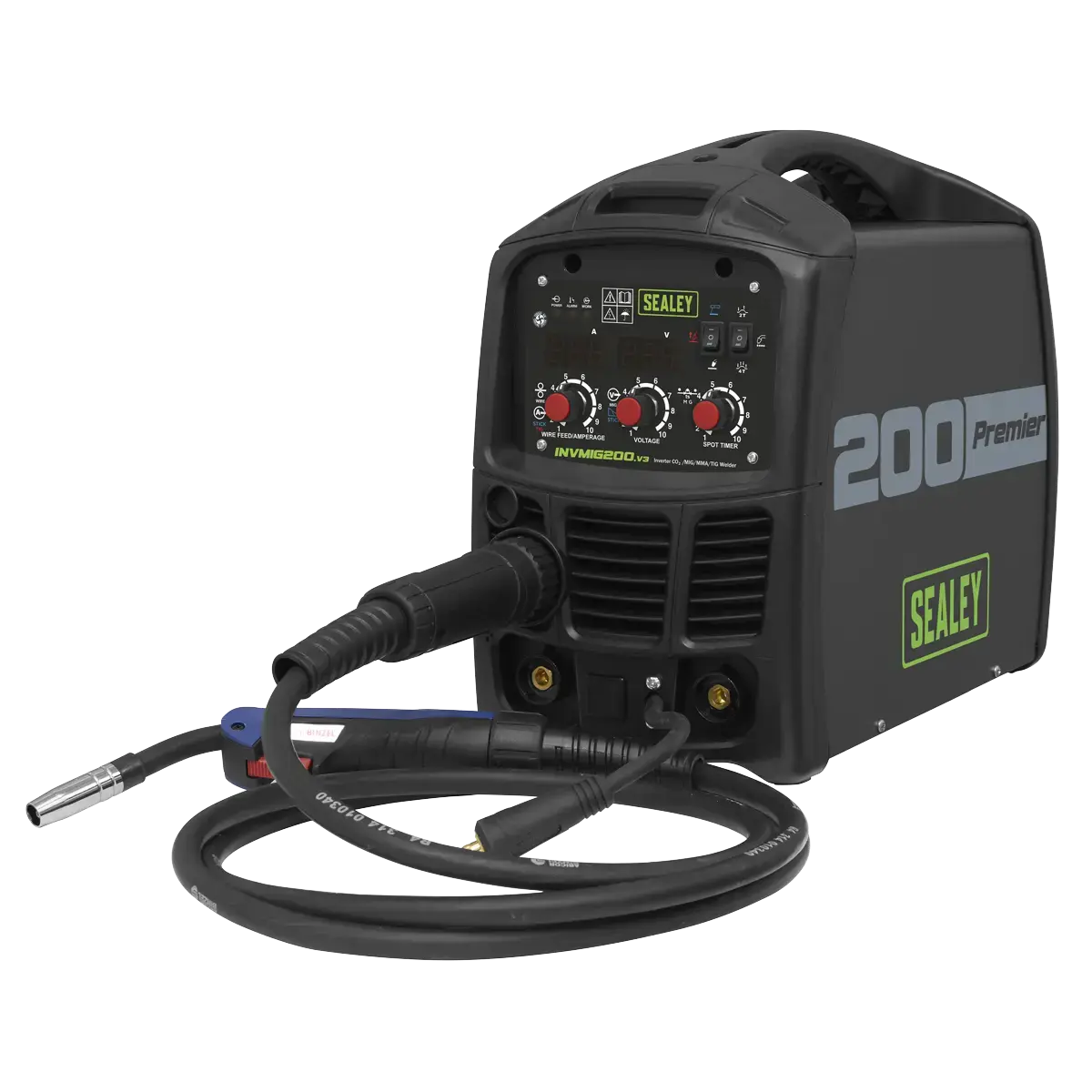 Sealey INVMIG200 Inverter Welder MIG, TIG & MMA 200Amp