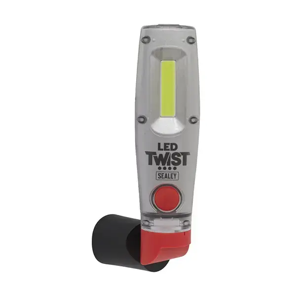 Sealey LED Twist Rechargeable Inspection Light 8W COB & 1W SMD