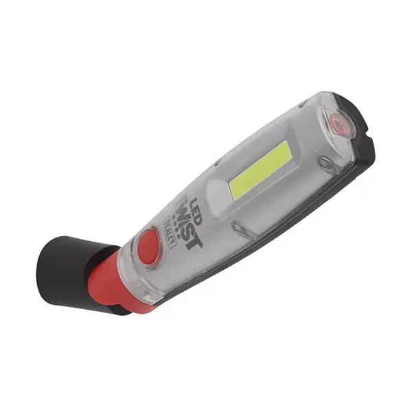 Sealey LED Twist Rechargeable Inspection Light 8W COB & 1W SMD