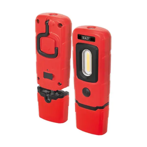 Sealey Rechargeable 360° Inspection Light 3W COB & 1W SMD LED - Red