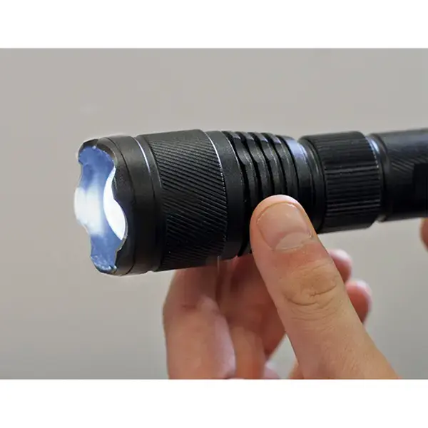 Sealey Rechargeable Aluminium Torch with Adjustable Focus 10W SMD LED