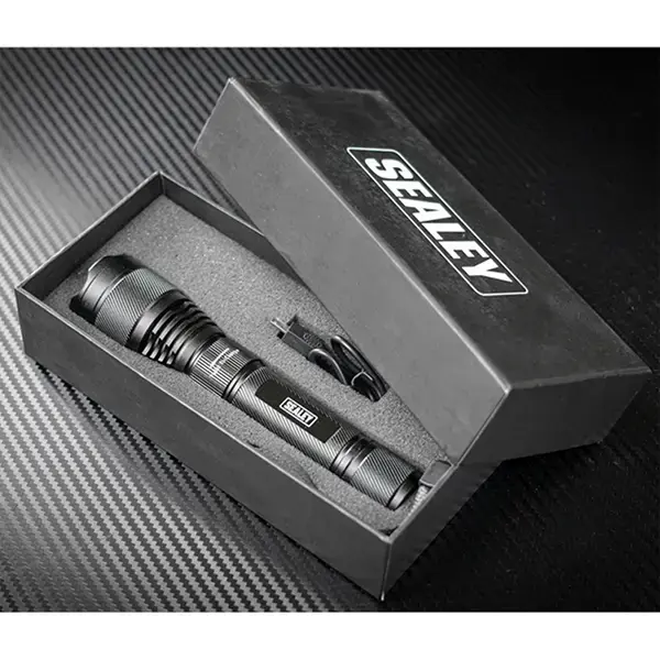 Sealey Rechargeable Aluminium Torch with Adjustable Focus 10W SMD LED
