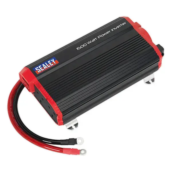 Sealey PI1500 Power Inverter Modified Sine Wave 1500W 12V DC - 230V 50Hz