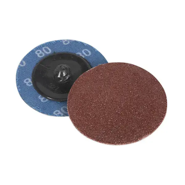 Sealey PTCQC5080 Quick Change Sanding Disc 50mm 80Grit Pack of 10